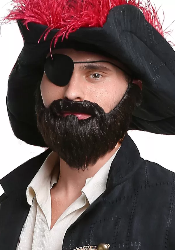 Outlet Adult Pirate Ruffian Beard Mustaches / Beards