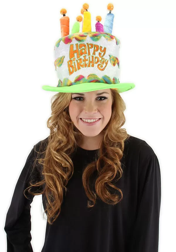 Shop Adult Rainbow Birthday Cake Plush Hat Hats