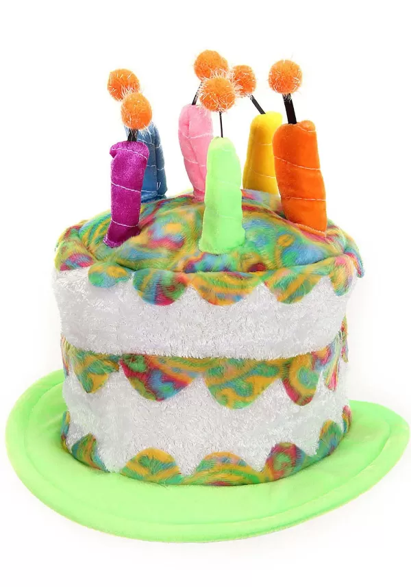 Shop Adult Rainbow Birthday Cake Plush Hat Hats