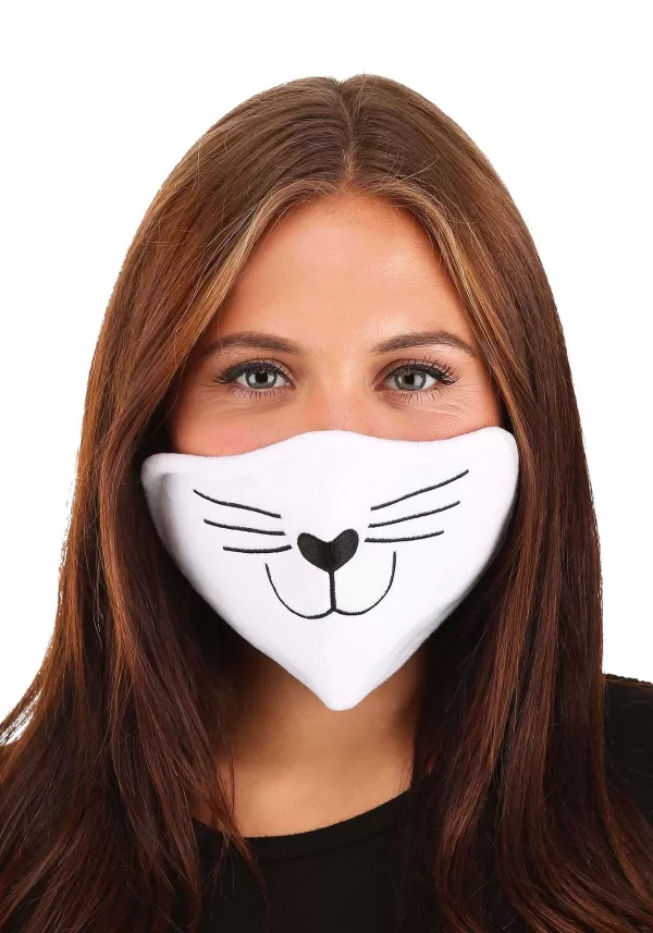 Sale Adult'S Cat Face Mask White Face Masks