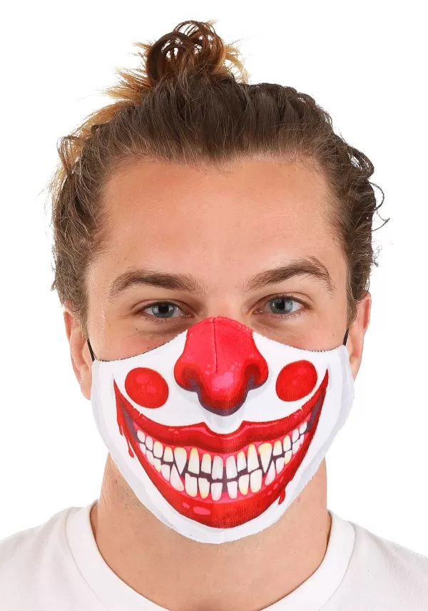 Outlet Adult'S Clown Sublimated Face Mask Face Masks