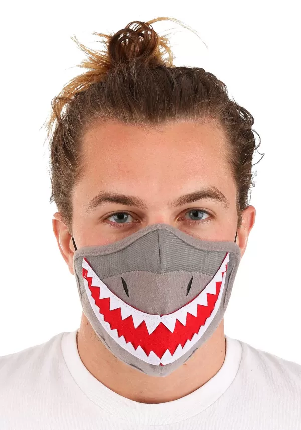 Online Adult'S Shark Sublimated Face Mask Face Masks