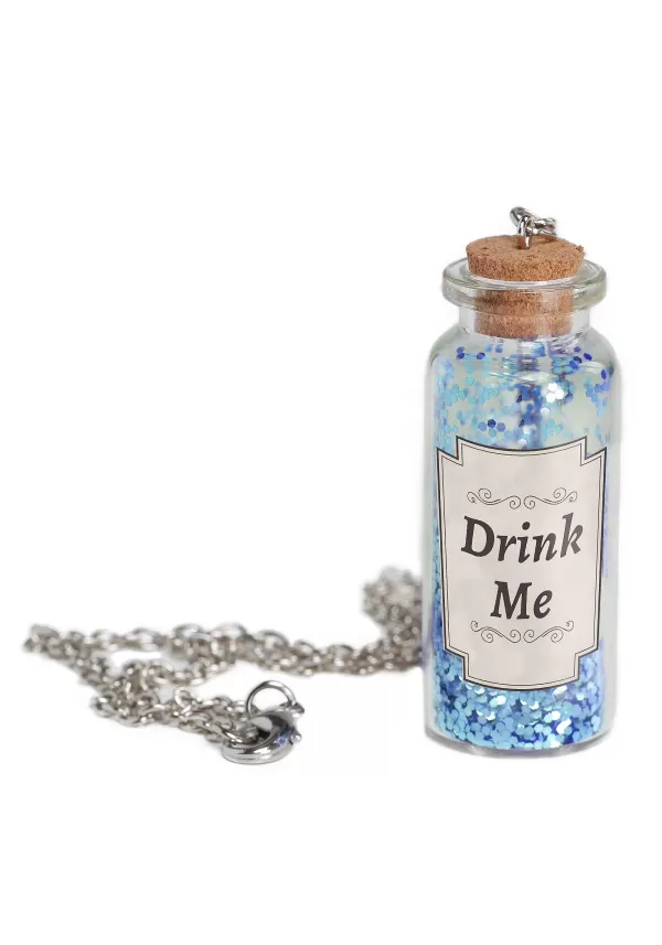 Hot Alice Potion Bottle Necklace Accessory Costume Jewelry