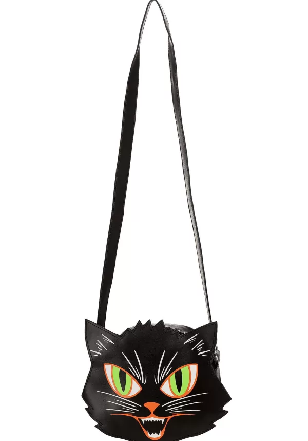 Outlet Angry Black Cat Purse Halloween Clothes
