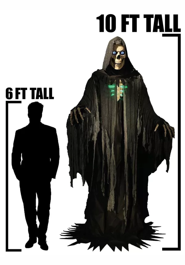 Flash Sale Animated 10 Foot Towering Grim Reaper Prop Animatronics