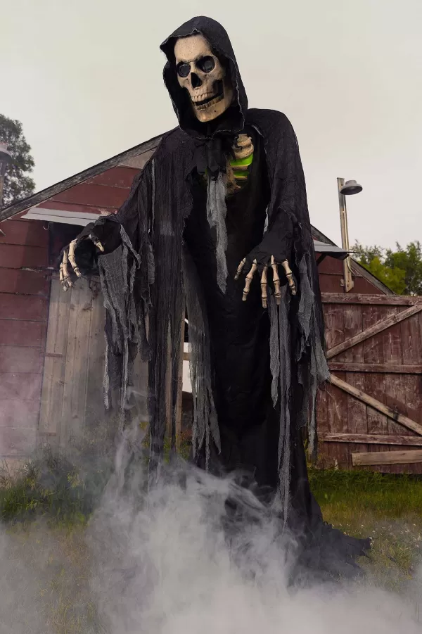 Flash Sale Animated 10 Foot Towering Grim Reaper Prop Animatronics