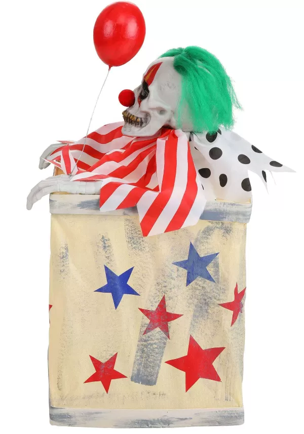 Best Sale Animated Evil Clown In Box Halloween Prop Animatronics