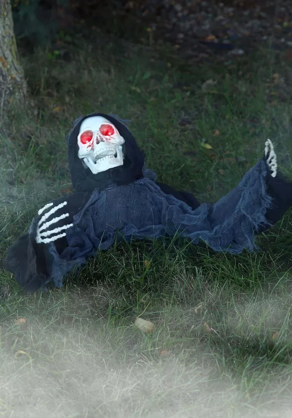 Cheap Animated Half Body Skeleton Decoration Animatronics