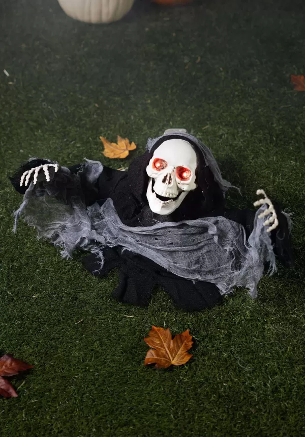 Store Animated Half-Body Skeleton Halloween Decoration Animatronics