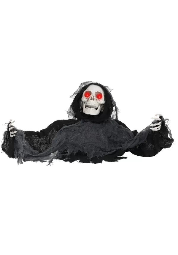 Store Animated Half-Body Skeleton Halloween Decoration Animatronics