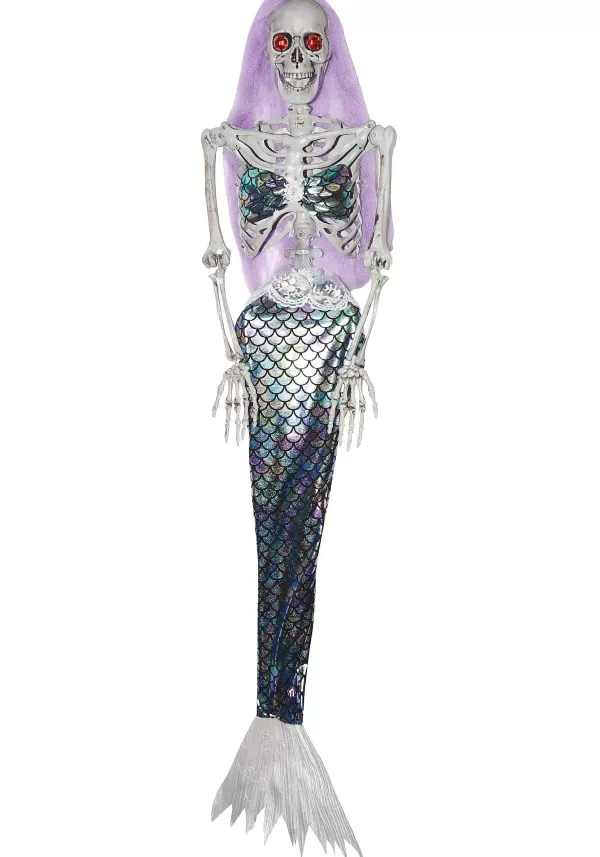 Cheap Animated Mermaid Skeleton Decoration Animatronics
