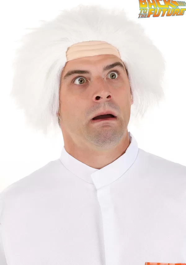 Best Sale Back To The Future Men'S Doc Brown White Wig Wigs