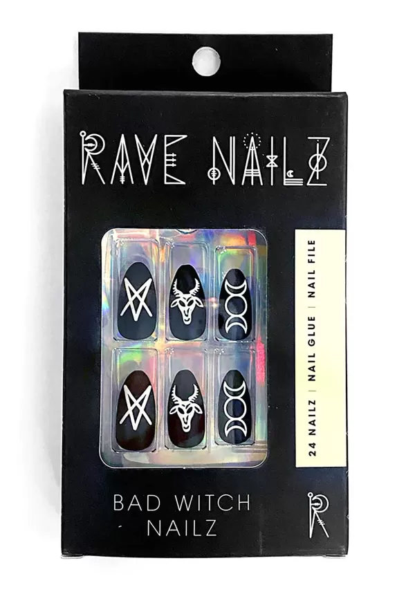 Clearance Bad Witch- Press-On Nails Kit Halloween Clothes