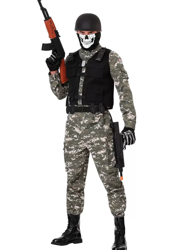 Sale Battle Soldier Adult Costume Men'S Costumes
