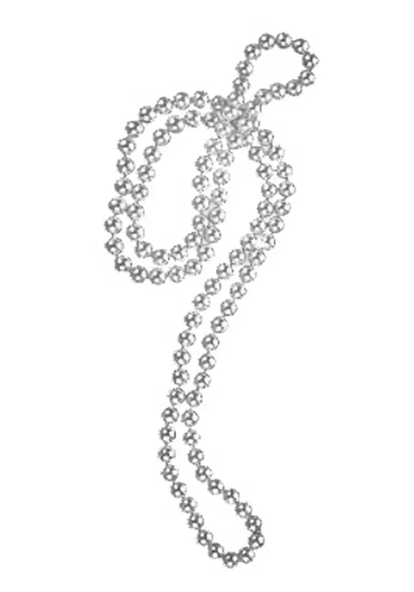 Flash Sale Beaded Silver Necklace Costume Jewelry