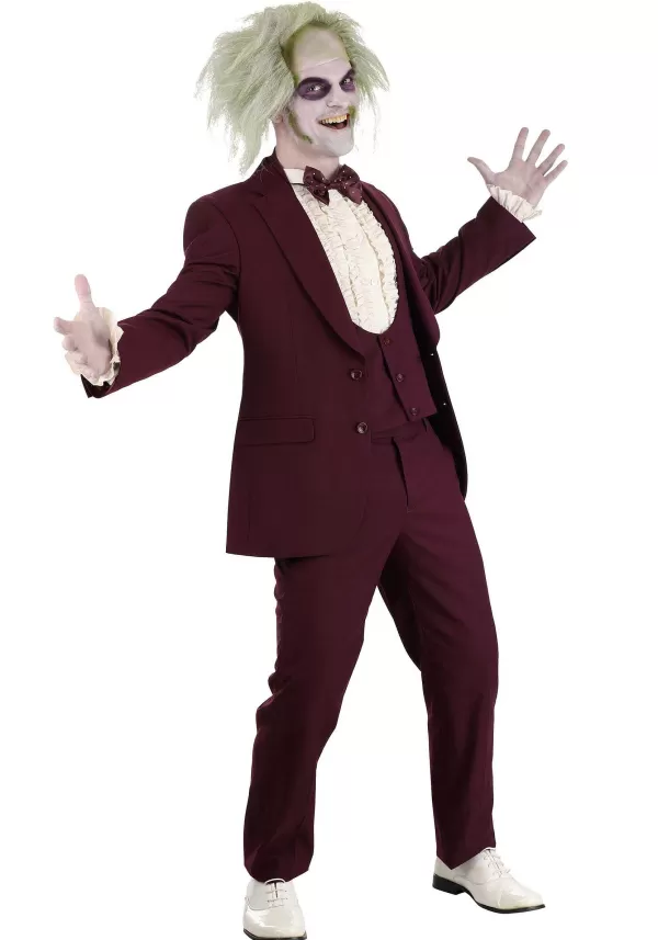 Online Beetlejuice Wedding Suit Vest For Men Halloween Clothes