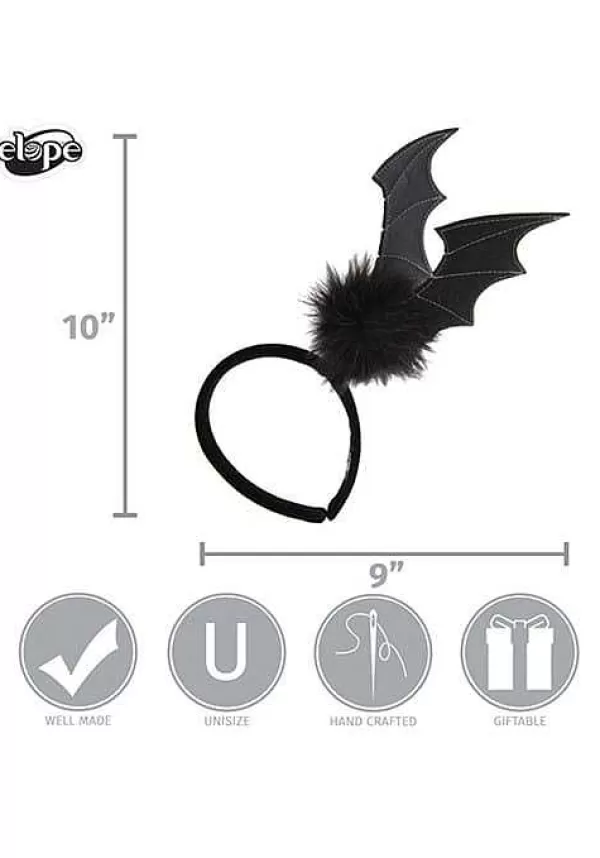 Fashion Black Bat Springy Headband Costume Accessory Headbands