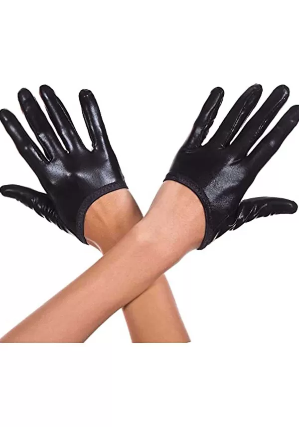 Hot Black Cropped Gloves For Adults Gloves