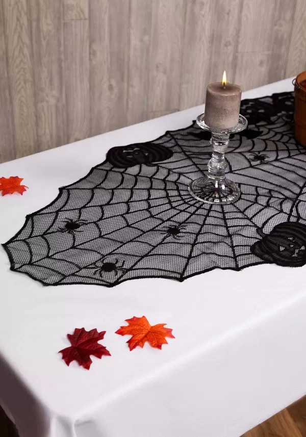 Shop Black Halloween Pumpkins Table Runner Decoration Indoor Decorations