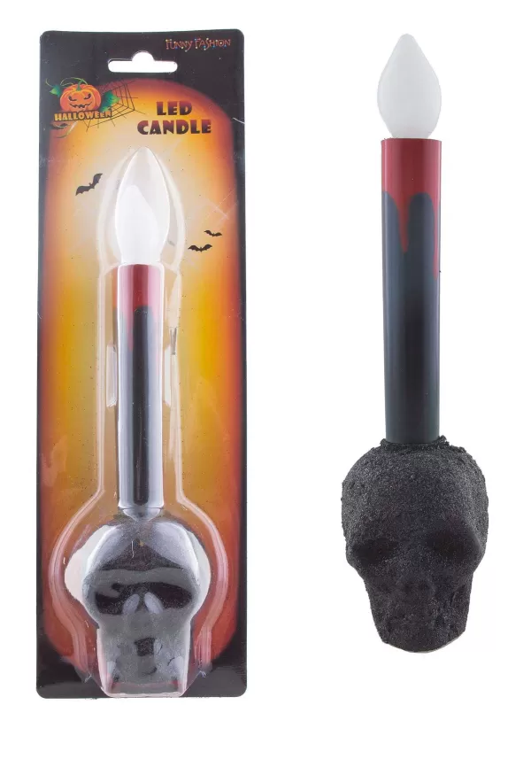 Sale Black Led Skull Candle Prop Halloween Lights