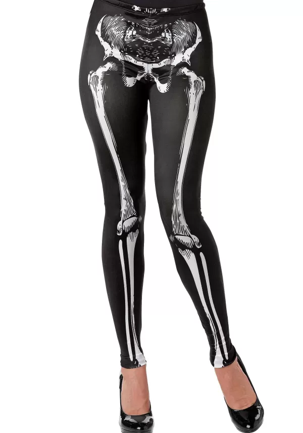 Flash Sale Black Skeleton Leggings For Women Halloween Clothes