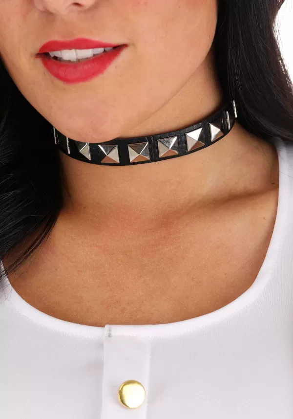 Discount Black Studded Costume Choker Costume Jewelry