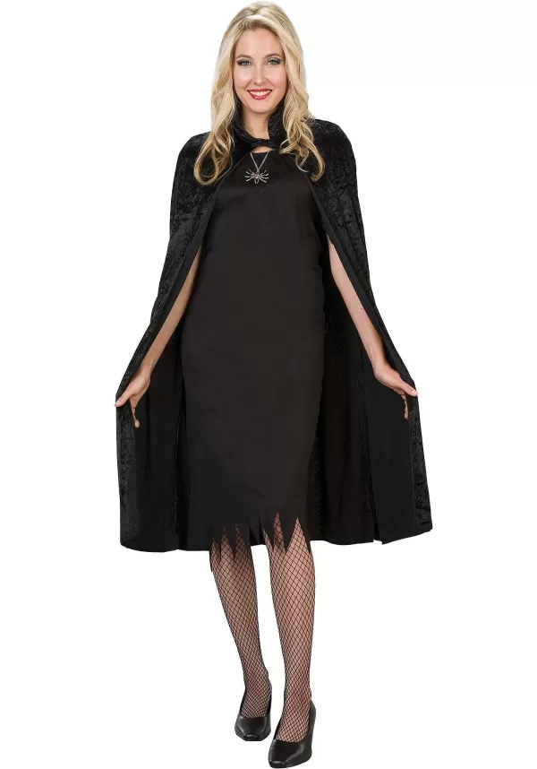 Hot Black Velveteen Cape For Adults Capes