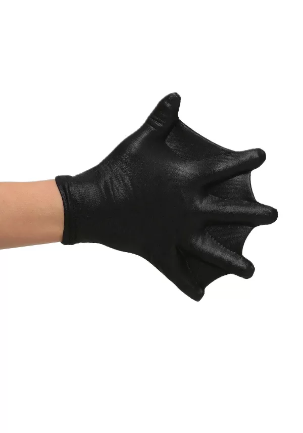 Shop Black Webbed Costume Gloves For Kids Gloves