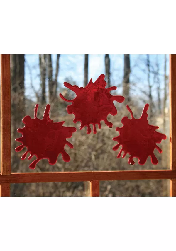 Hot Blood Splatter Window Clings Halloween Decoration Indoor Decorations
