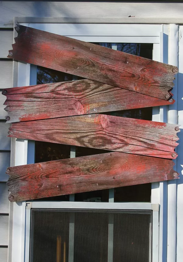 Shop Blood Stained Haunted Window Boards Door Decorations