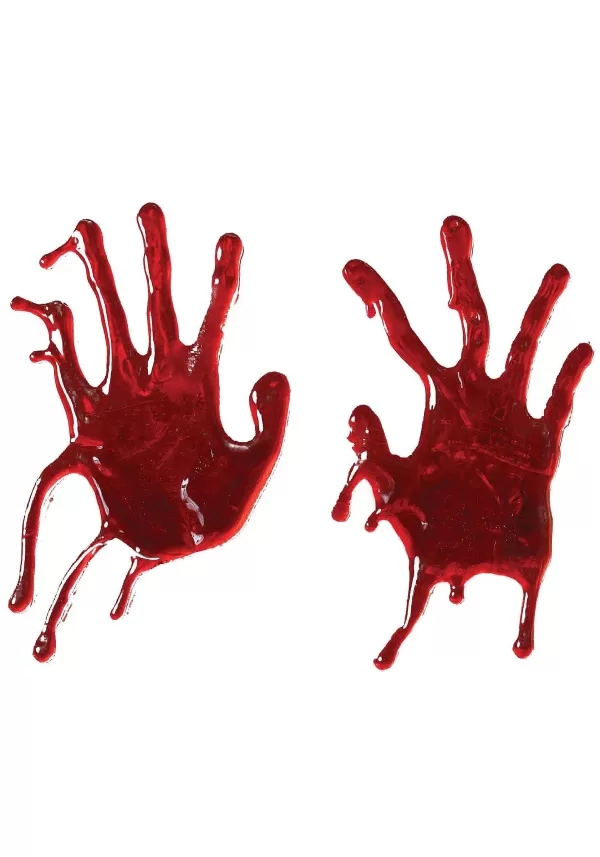 Outlet Bloody Window Hand Print Cling Decoration Indoor Decorations