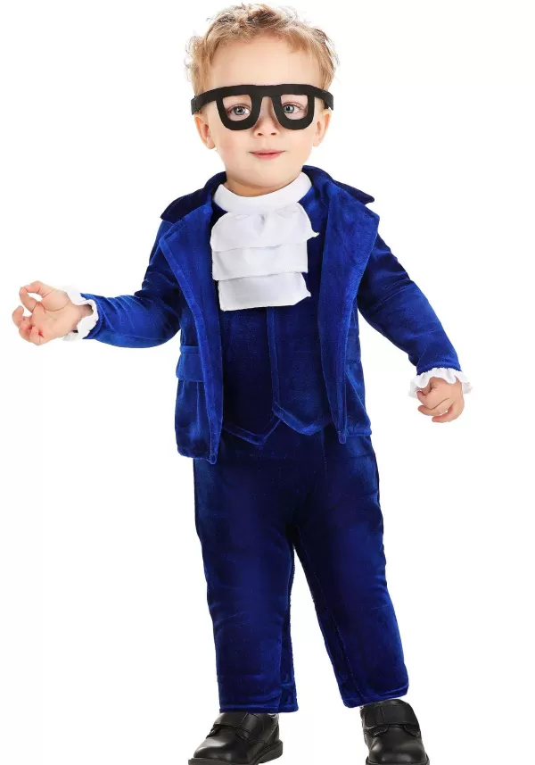Hot Boy'S 60S Blue Swinger Toddler Costume Toddler Costumes