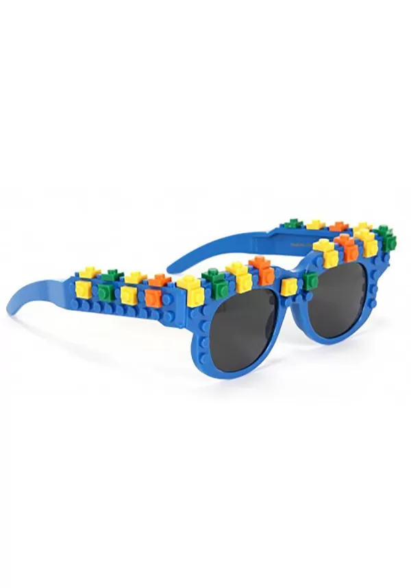 Sale Bricky Blocks Blue Costume Glasses Glasses / Sunglasses