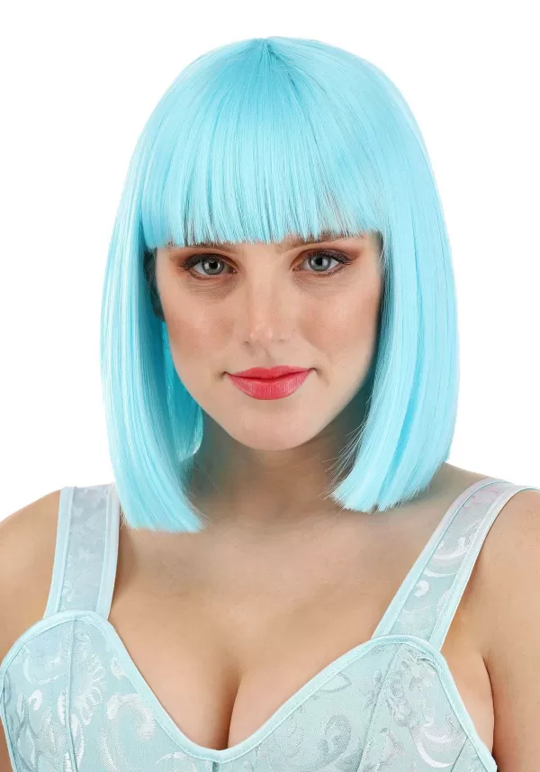 Hot Bright Blue Bob Wig For Women Wigs