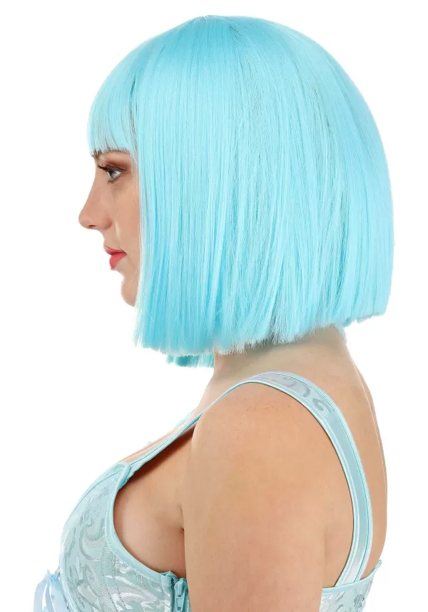 Hot Bright Blue Bob Wig For Women Wigs