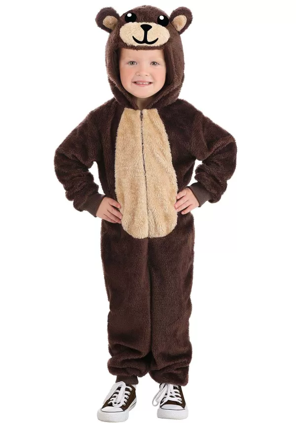 Cheap Brown Bear Jumpsuit Costume For Toddler Toddler Costumes