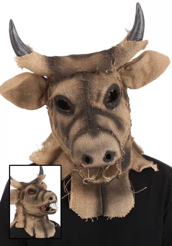 Cheap Bull Scarecrow Mouth Mover Mask Masks