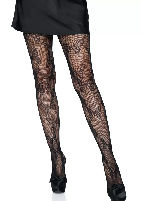New Butterfly Net Black Tights Fishnet Stockings