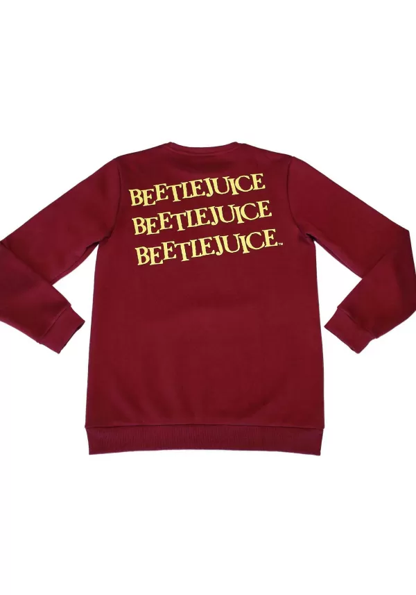 Outlet Adult Beetlejuice Tombstone Crew Neck Sweater Halloween Clothes