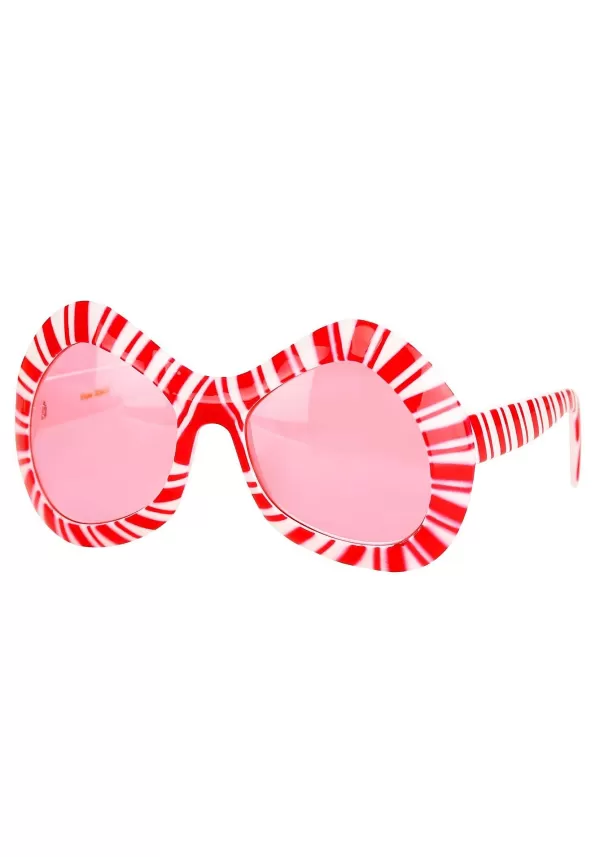 New Candy Cane Mod Glasses Glasses / Sunglasses