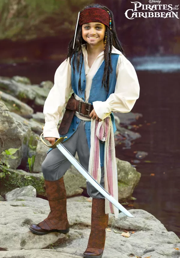 New Captain Jack Sparrow Costume For Kids From Disney'S Pirates Of The Caribbean Boy Costumes
