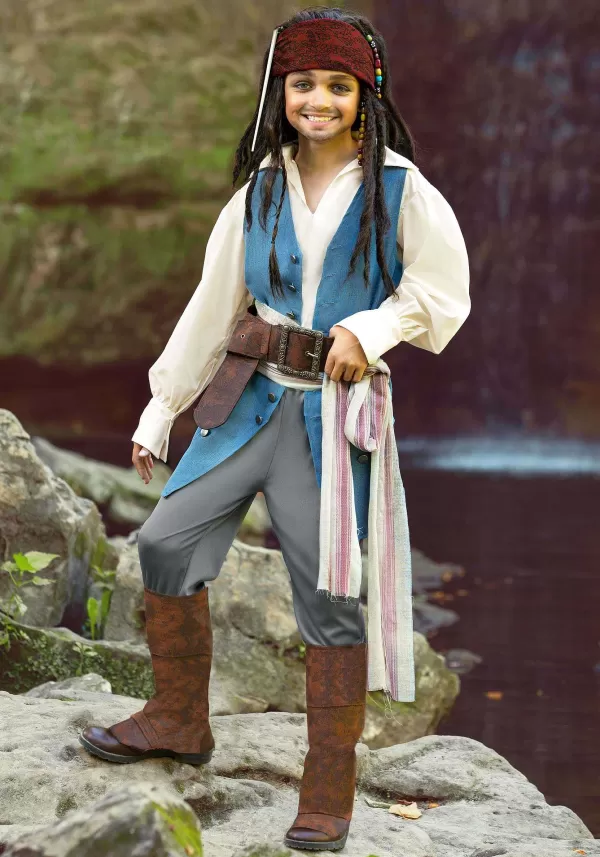 New Captain Jack Sparrow Costume For Kids From Disney'S Pirates Of The Caribbean Boy Costumes