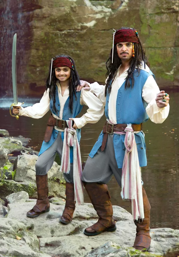 New Captain Jack Sparrow Costume For Kids From Disney'S Pirates Of The Caribbean Boy Costumes
