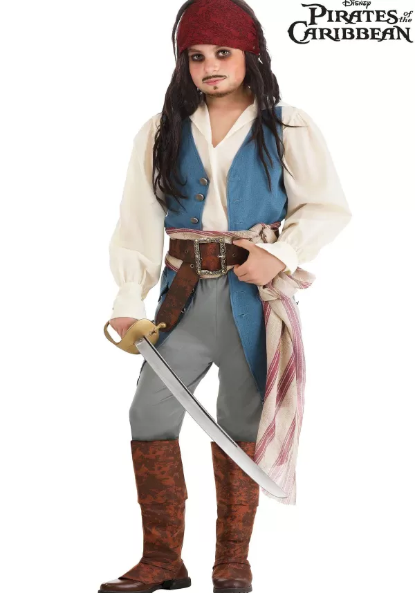 New Captain Jack Sparrow Costume For Kids From Disney'S Pirates Of The Caribbean Boy Costumes