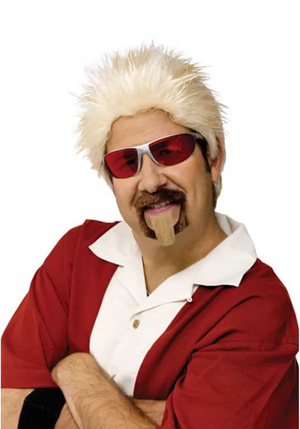 Online Celebrity Chef Wig And Goatee Set Mustaches / Beards