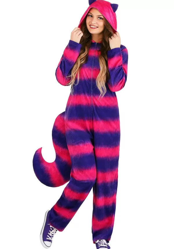 Hot Cheshire Cat Costume Onesie For Adults Men'S Costumes
