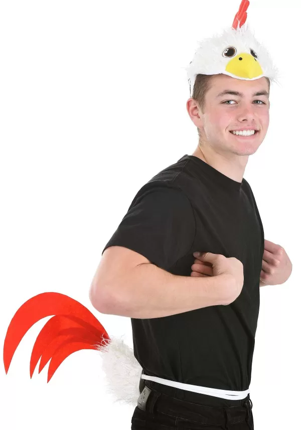 Cheap Chicken Soft Headband & Tail Costume Accessory Kit Accessory Kits