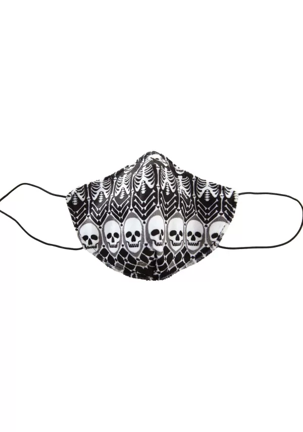 Fashion Child Sublimated Skeleton Pattern Face Mask Face Masks