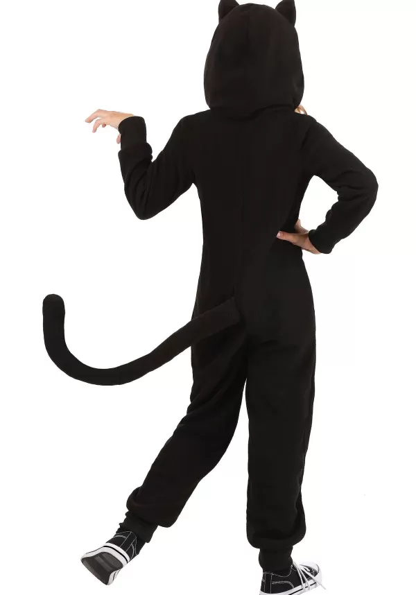 Store Child'S Black Cat Onesie Girl Costumes