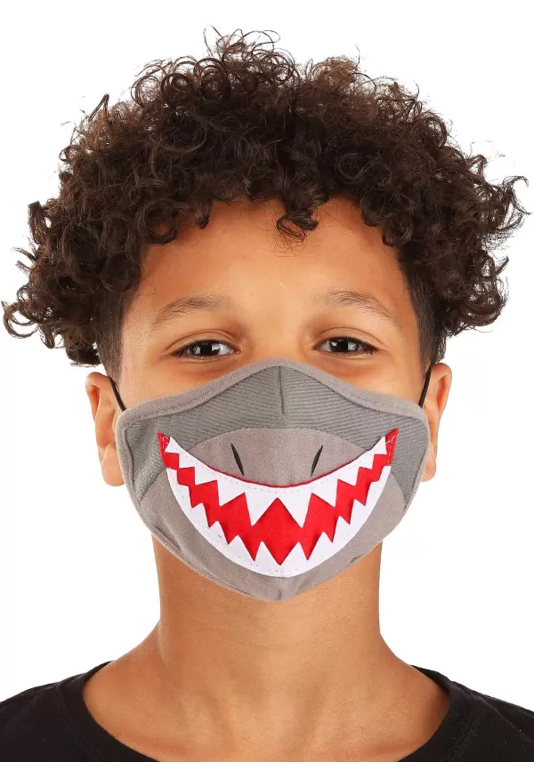 New Child'S Shark Sublimated Face Mask Face Masks